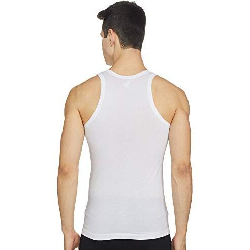 Rupa Frontline Men's Solid Vest (Rflfvrtvrnp502_White_85 Cm)(Pack Of 5)