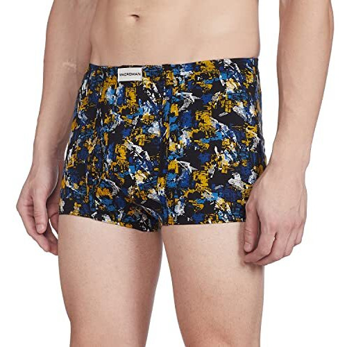 Macroman Mens Cotton Trunks (Pack Of 5) (Rvbmmrtprdp515True 90 Cm And Print May Vary 90 Cm) Assorted