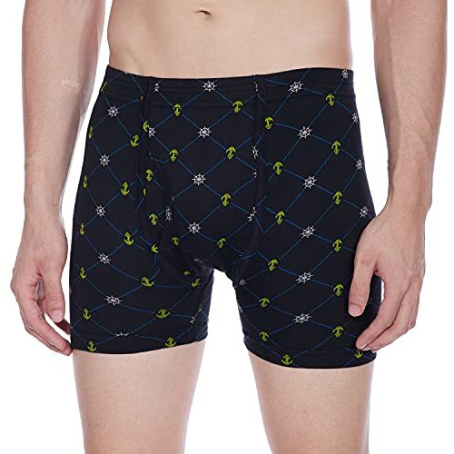 Rupa Men Hunk Long Prnt. (I.E) Drw 3P Trunks (Color & Print May Vary) (Pack Of 3), Assorted, L