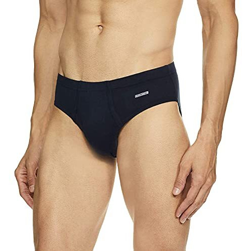 Rupa Frontline Plain Brief For Men, 100% Cotton Material, Inner Elastic, Pack Of 3