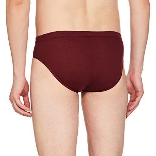Rupa Frontline Plain Brief For Men, 100% Cotton Material, Inner Elastic, Pack Of 3