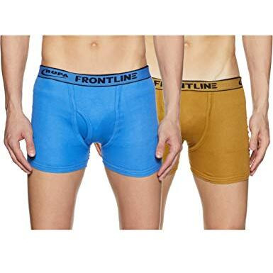 Rupa Men's Regular Solid Trunks (Pack Of 2) (Rflfld2Pilpk00090 And Print May Vary_90 Cm)