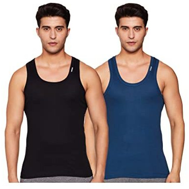 Rupa Frontline Men's Solid Vest (Pack Of 2) (Rflflv2Prn2P00090_Multiple_L)