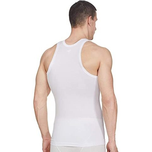 Rupa Frontline Men's Solid Vest White_L (Pack Of 3)