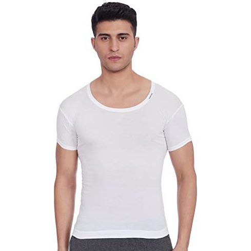 Rupa Frontline Men's Solid Vest (Size 85_White_Medium) Pack Of 3