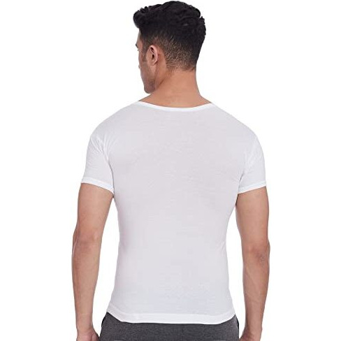 Rupa Frontline Men's Solid Vest (Size 85_White_Medium) Pack Of 3