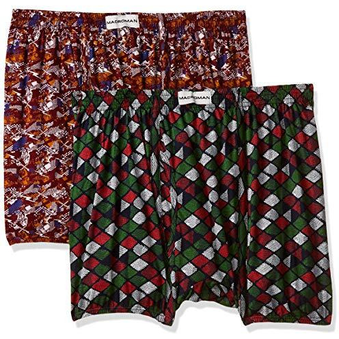 Macroman Stripe Design Mini Trunk For Men | 100% Cotton | Inner Elastic | Pack Of 2