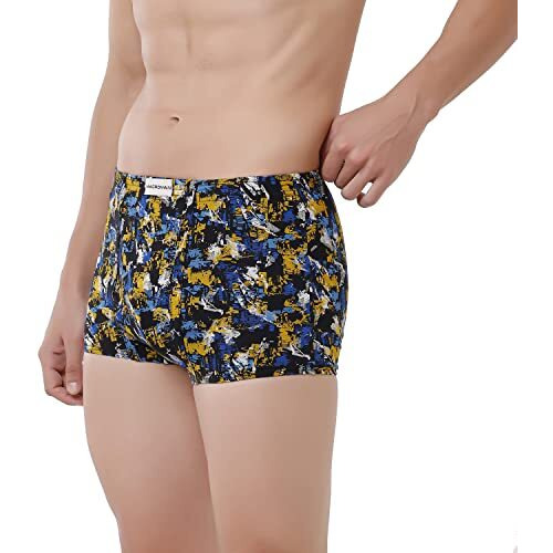 Macroman Stripe Design Mini Trunk For Men | 100% Cotton | Inner Elastic | Pack Of 2