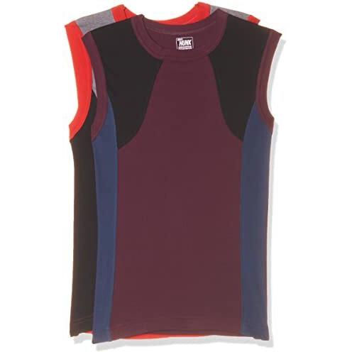 Rupa Men's Solid Regular Fit Vest (Color & Print May Vary) (Pack Of 2) (Hunk 82 2P_Assorted_90