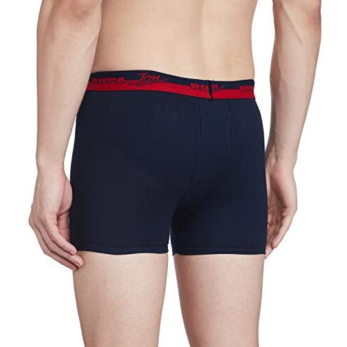 Rupa Jon Plain Trunk For Men, 100% Cotton Material, Outer Elastic, Pack Of 5 Assorted-Color And Print May Vary