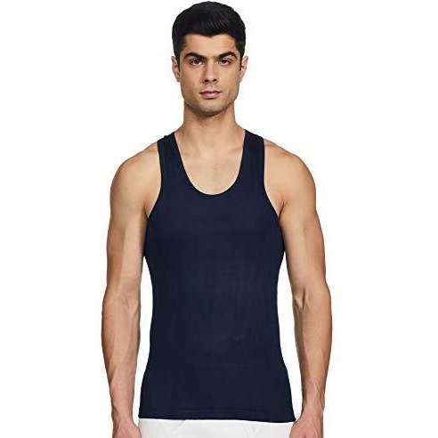Rupa Jon Men Colour Regular Fit Round Neck Sleeveless Cotton Vest Innerwear,Assorted Colour Pack Of 3, Xl