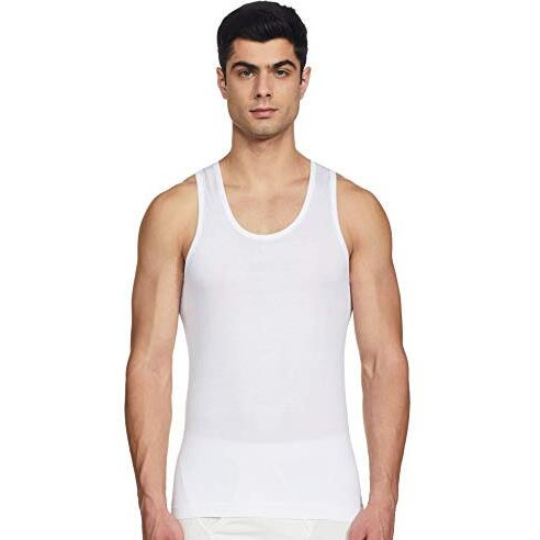 Rupa Jon Jon Men Folding White Regular Fit Vest, 100% Cotton, Breathable Fabric, White Color, Pack Of 10, Large