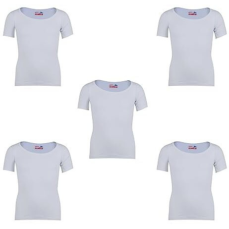 Rupa Jon Boys' Cotton Vest (Pack Of 5)(Jn Folding White Rns_White_60)
