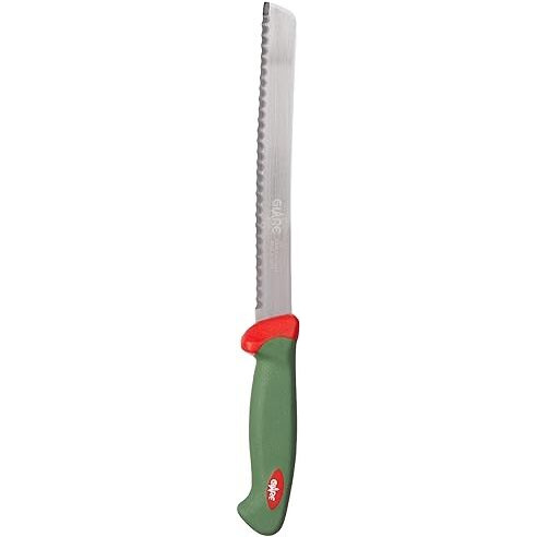 Glare Ga-107 Stainless Steel Bread & Pastry Knife For Cutting Cake, Butter,Wavy Edge, 26 Cm Black, Swiss Made 320 Mm