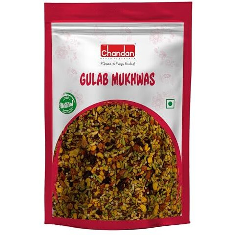 Chandan Mouth Freshener Gulab Mukhwas | 320 Gm | Contains Rose Flavoured Mukhwas From Rose Petals