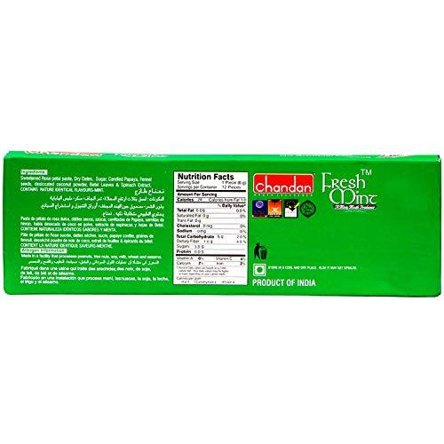 Chandan Mouth Freshener Fresh Mint Paan, 2.54 Oz / 72 G