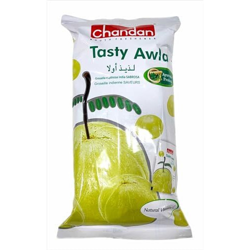 Chandan Mouth Freshener Tasty Awla 50 Sachets | 140Gm | Pack Of 4 | Mukhwas | Awla Chews 100% Natural | Contains Amla Mixed With Spices