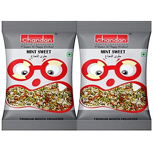 Chandan Mouth Freshener Mint Sweet Mukhwas 100% Natural | Pack Of 4 | 200G | Contains Fennel Mixed With Spices