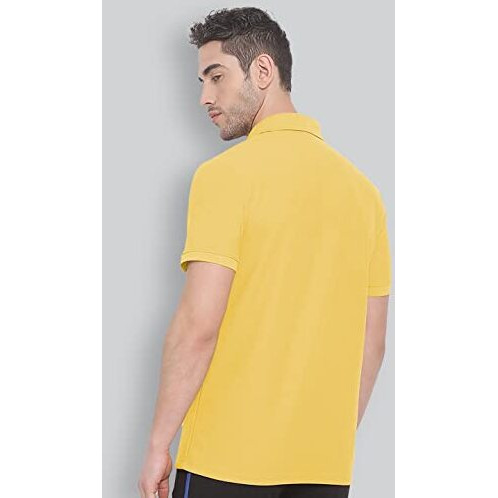 Lux Nitro Men's Lemon Cotton Polo T-Shirt With Pocket (Size  Xx-Large)