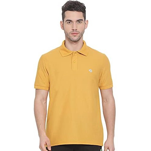 Lux Nitro Men's Mustard Cotton Polo T-Shirt (SizeXx-Large)