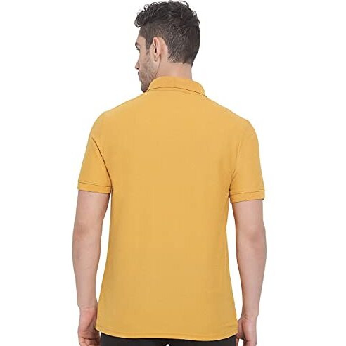Lux Nitro Men's Mustard Cotton Polo T-Shirt (SizeXx-Large)