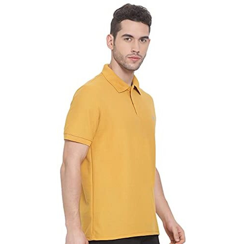 Lux Nitro Men's Mustard Cotton Polo T-Shirt (SizeXx-Large)