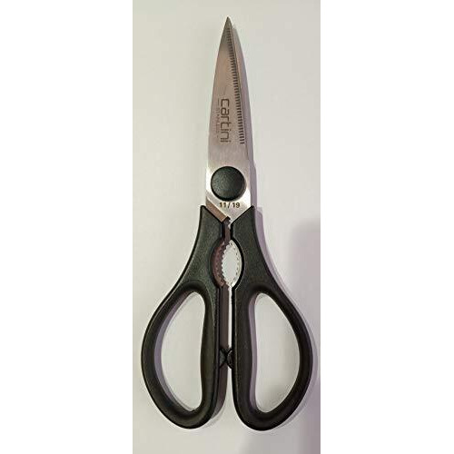 Godrej Cartini Scissors I For Kitchen Applications, Nuts Cracker, Cutting Leafy Vegetable I Cutting Milk Pouches, Sachets I 8" High Grade Stainless Steel Blade I 1 Year Warranty