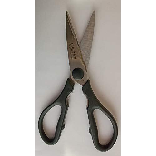 Godrej Cartini Scissors I For Kitchen Applications, Nuts Cracker, Cutting Leafy Vegetable I Cutting Milk Pouches, Sachets I 8" High Grade Stainless Steel Blade I 1 Year Warranty