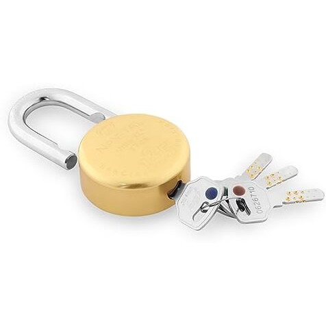Godrej Locks I Navtal Ultra Xl+I 4 Dimple Keys I Padlock For Main Door I Gate Lock I Tool Box,Shutters,Shops & Offices I Corrosion Resistant Shackle I Brass Material & Brass Finish | 1 Year Warrenty