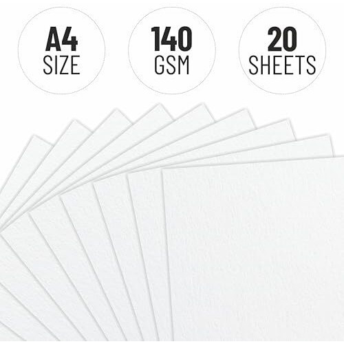Anupam Sketcho Sketching & Drawing Paper A4 | 20 Sheet 40 Pages | 140 Gsm Sheet For Pencil, Charcoal, Graphite, Redchalk Pastel, Chalk, Oil Pastel & Wax Crayon For Artist's & Amateurs (Set Of 3)