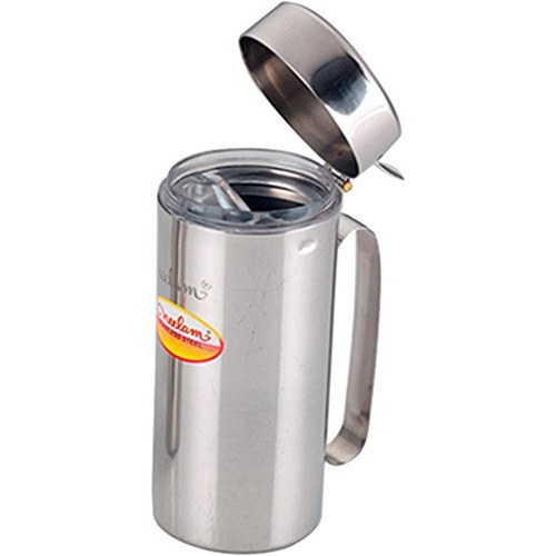 Neelam Stainless Steel Oil Dispenser 1000 Ml  Durable & Elegant Liquid Storage Container For Oil, Vinegar, Other Liquids, Leak-Proof Design, Ideal For Cooking, Kitchen Use, Daily Needs.