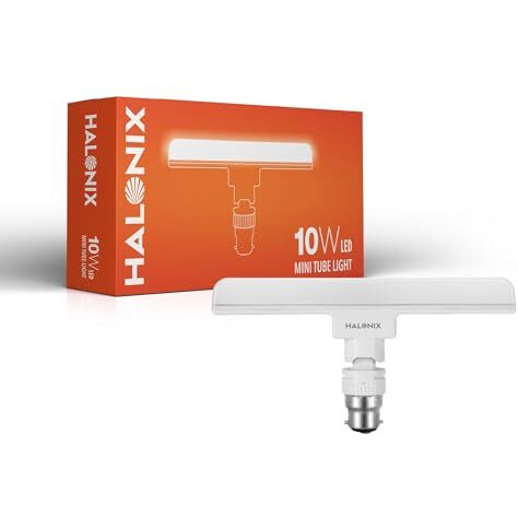 Halonix 10 Watts B22D Led Bulb Tube Light Cool White, Pack Of 1, T-Bulb