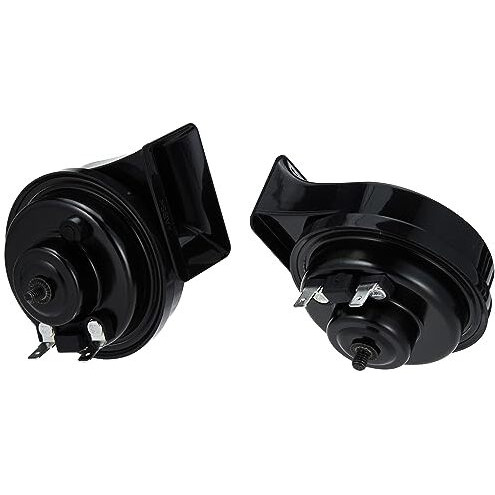 Hella 011225832 Pearl Trumpet Horn Set (12V, 400/500 Hz, 105-118 Db @ 2M) | For Bikes And Cars