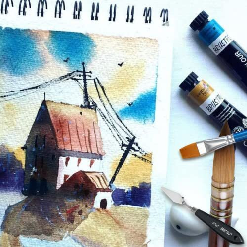 Brustro Artist 25% Cotton Watercolour Wiro Journal Cold Pressed 200 Gsm A4-25 Sheets