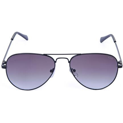 Idee 100% Uv Protected Sunglasses For Unisex | Size- Large | Shape- Aviator | Model- Ids2500C15Sg (Shiny Black)