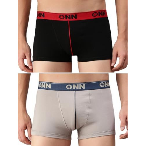 Onn Men's Cotton Boxers (Pack Of 2) (Colors May Vary) (8904209863935 253_Assorted_Large(90-95)_2Pc)