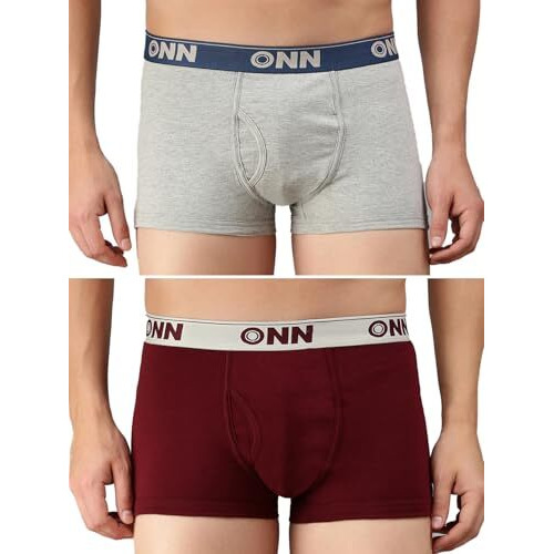 Onn Men's Cotton Boxers (Pack Of 2) (Colors May Vary) (8904209868619 254_Assorted_M_2Pc)