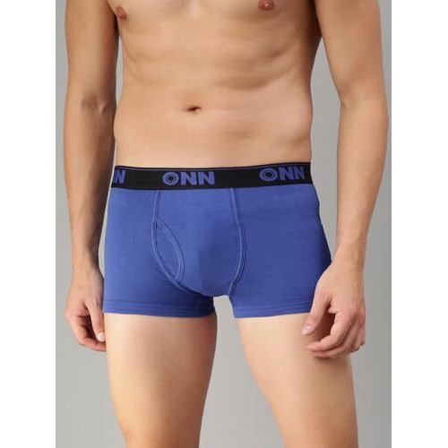 Onn Men's Cotton Boxers (Pack Of 3) (Colors May Vary) (8904209868657 254_Assorted_Medium(80-85)_3Pc)