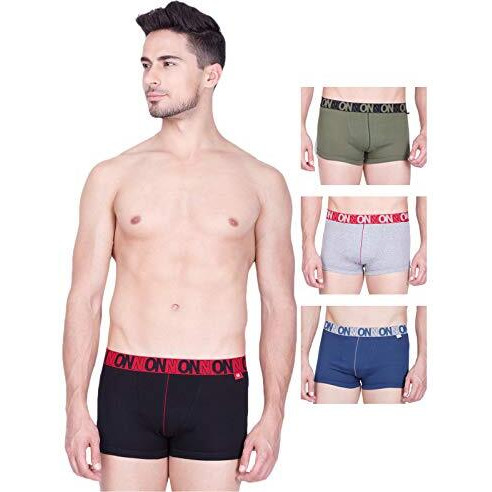 Onn Men's Cotton Boxers (Pack Of 4) (Colors May Vary) (8904209869388 253_Assorted_L_4Pc)