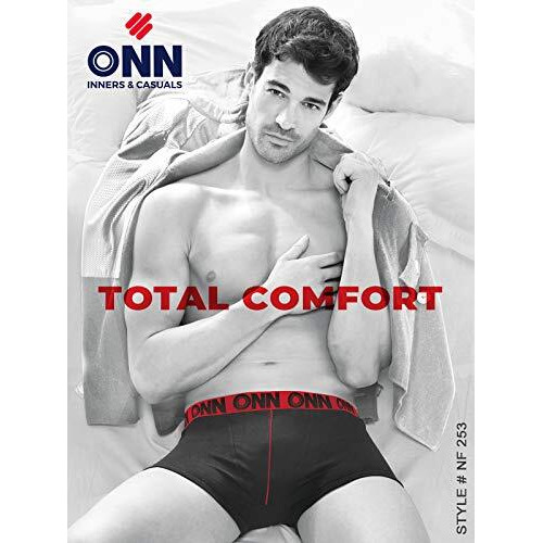 Onn Men's Cotton Boxers (Pack Of 4) (Colors May Vary) (8904209869388 253_Assorted_L_4Pc)