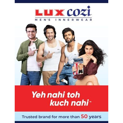 Lux Cozi Men's Cotton Boxers (Pack Of 3) (8904209872999_Cozi_Bigshot_Longs_90_Assorted) (Color & Prints May Vary)