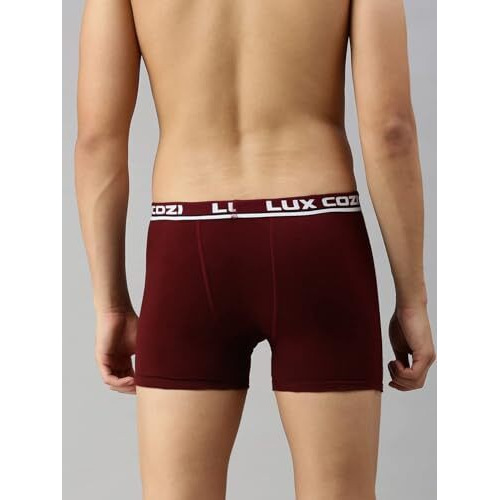 Lux Cozi Men's Cotton Boxers (Pack Of 3) (8904209872999_Cozi_Bigshot_Longs_90_Assorted) (Color & Prints May Vary)
