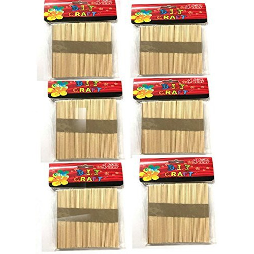 Gold Leaf Ice Cream Sticks 300 Pcs Wooden Ice Cream Sticks Popsicle Sticks (Pack Of 300 Pcs)