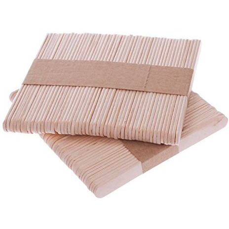Gold Leaf Ice Cream Sticks 300 Pcs Wooden Ice Cream Sticks Popsicle Sticks (Pack Of 300 Pcs)