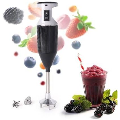 Wonderchef Prima Plus Electric 250 W Hand Blenderiportableihot & Cold Blendingifood Grade Stainless Steelbladesinon- Detachable Steel Rodi2 Speed Button I Wall Mount Holder I 2 Years Warranty I Black