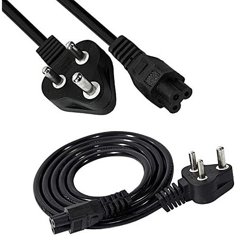 Storite 1.5M Black 3 Pin Laptop Power Cable 18Awg Universal Replacement For Charger Adapter Power Cord For Laptop