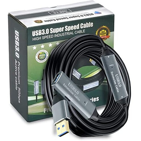Storite 10 Meter Active Usb 3.0 Extension Cable Usb 3.0 Male To Female Extender Cord With Signal Booster Compatible With Game Consoles, Printer, Camera, Steam Vr, Flash/Hard Drive, Laptop