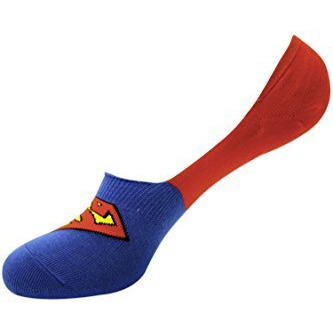 Justice League Men's Cotton Loafer Socks With Anti Slip Silicon - Superman, Batman, Flash - Pack Of 3- No Show/Invisible Socks