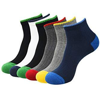 Balenzia Men Ankle Length Cotton Socks(Bl-Hcha-05_Black, Navy, L.Grey, D.Grey, White)