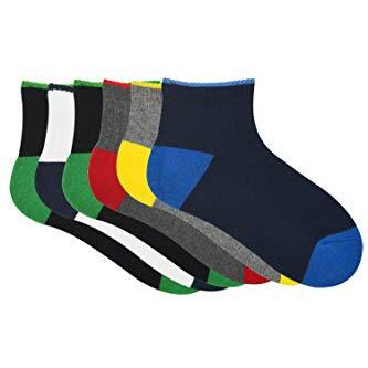 Balenzia Men Ankle Length Cotton Socks(Bl-Hcha-05_Black, Navy, L.Grey, D.Grey, White)